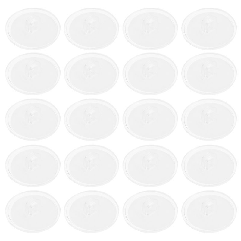 100Pcs Non-Nail Wall Hanging Suction Top Small Disc Transparent Hooks Disc Hooks