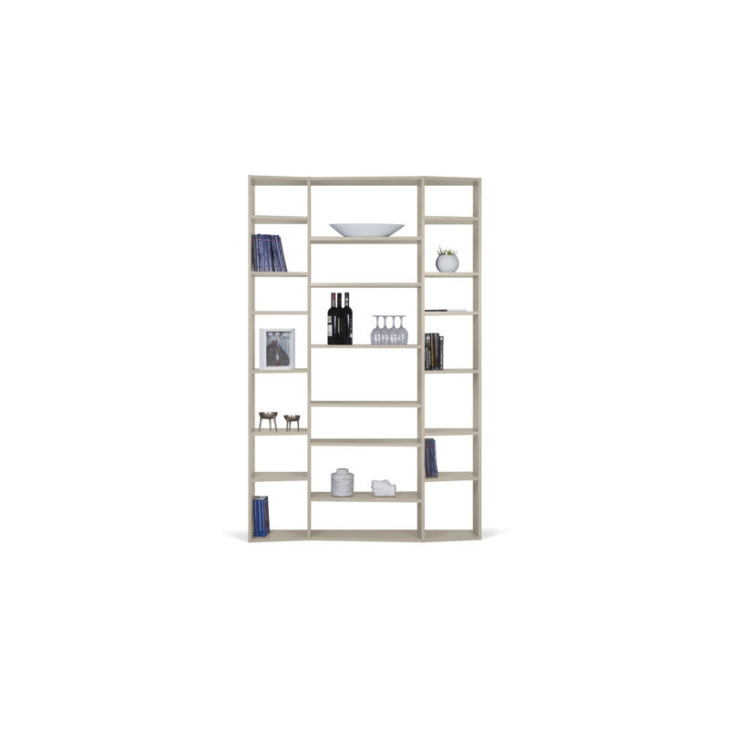 Vsevidof 224cm H x 144cm W Geometric Bookcase