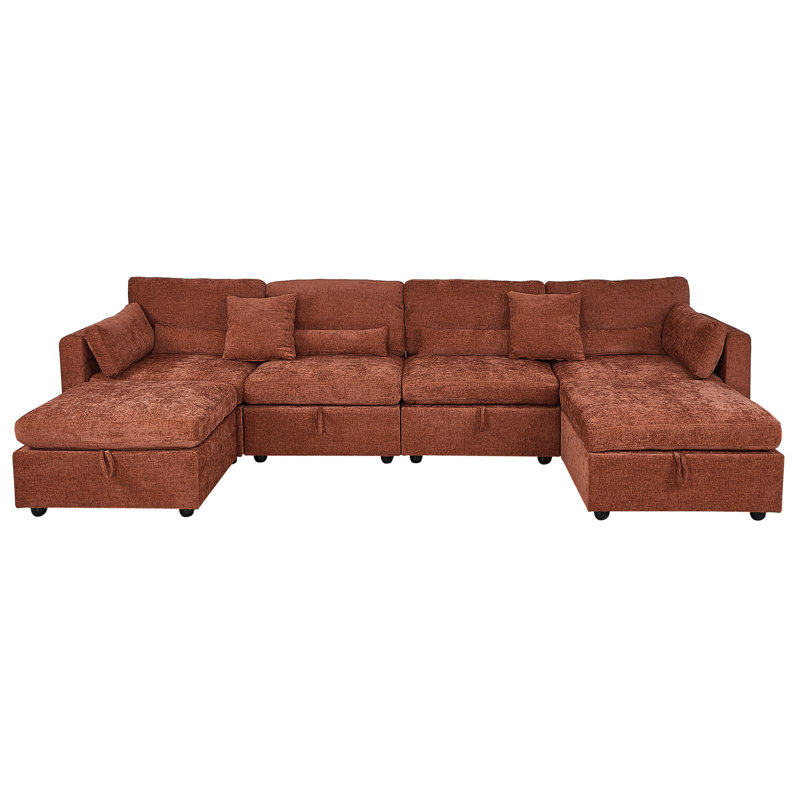 Sofa, Brown Chenille