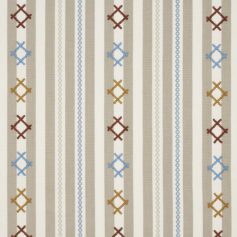 Tissu à rayures Rhodes, Neutre