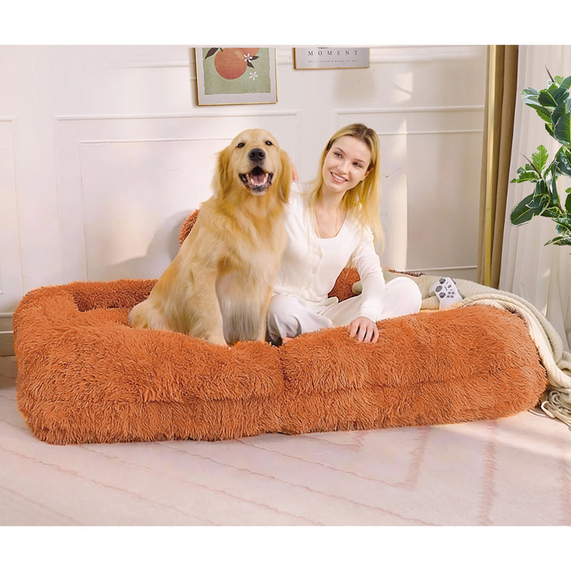 Lit pour chien humain, Polyester orange