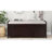 Storage Bench With 3 Shutter-Shaped Doors, Shoe Bench With Removable Cushion And Hidden Storage Space-436295382