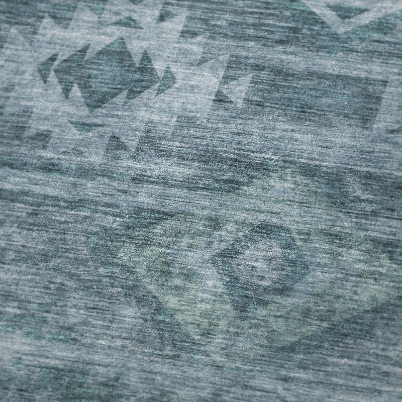 Jeté Sherpa ASB837 Southwest Addison, Teal Geometric