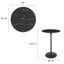 Table de bar Lippa, plateau rond en marbre artificiel, par Modway-410900541-410900536-471470866