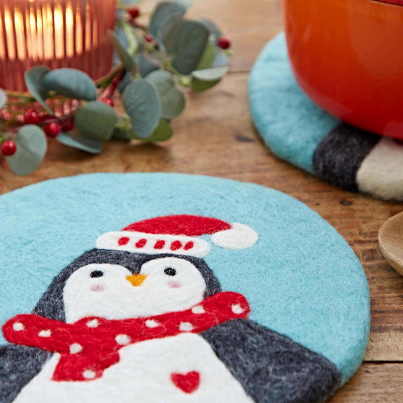 Felt Penguin Trivet