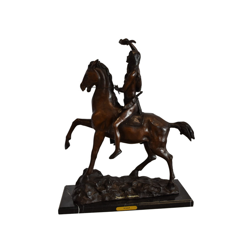 Statue en bronze 22 po x 6 po x H 26 po Sabriel Remington