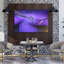 Abstract Waves Abstract Elegant Modern Violet Wall Art Print 1 Piece Wrapped Canvas Wall Art-1110383592