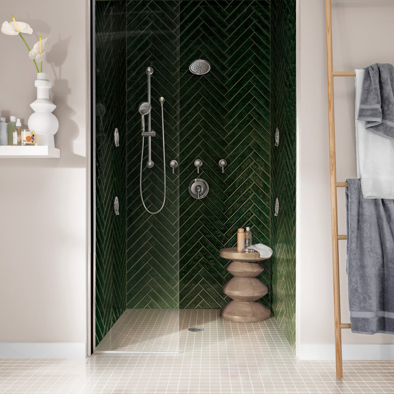 ExactTemp Rain Shower Head with Immersion, Chrome