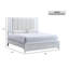 Lit double Burlington (matelas non inclus), blanc
