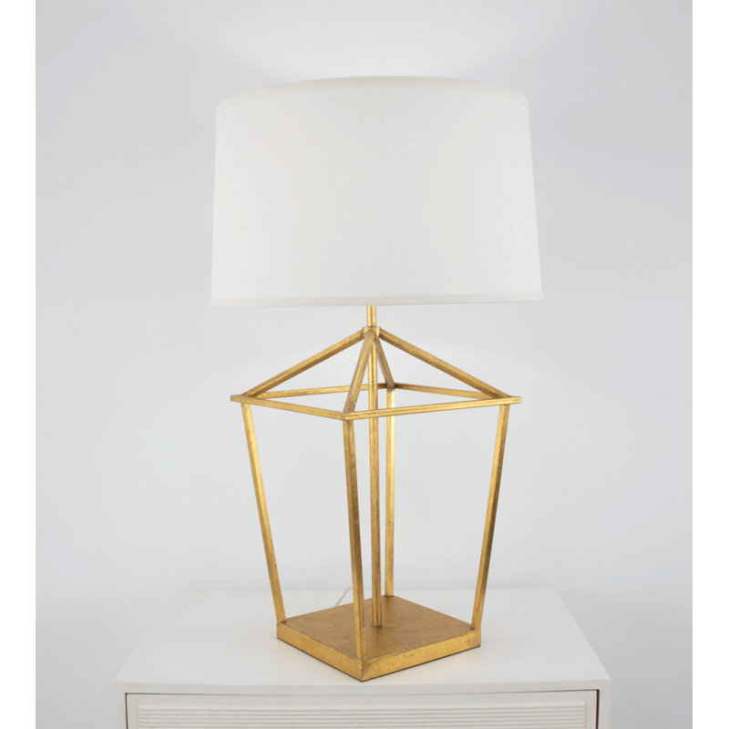 Dana Table Lamp, Gold Leaf