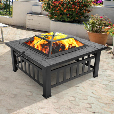 Bowenfels Square Iron Smokeless Fire Pit