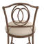 Tabouret de coiffeuse en acier Lonan-388508465