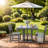 Space Saving Patio Dining Sets, Hdpe 3 Piece Modern Bistro For Patio