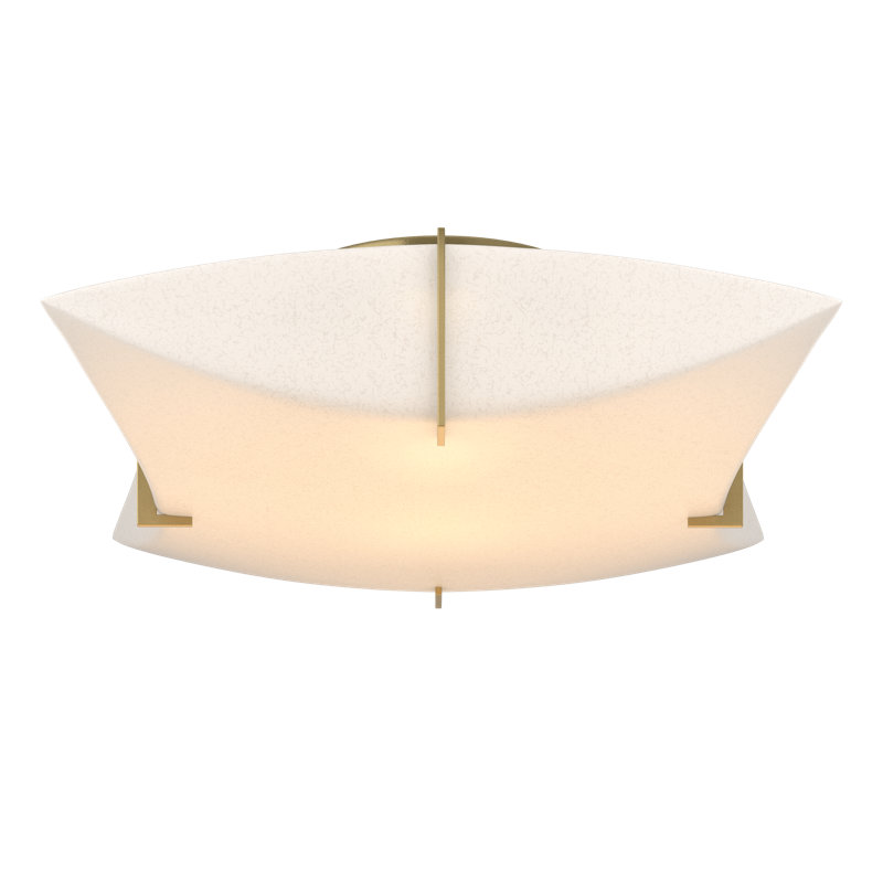 Bento 2 - Light Semi Flush Mount, Modern Brass