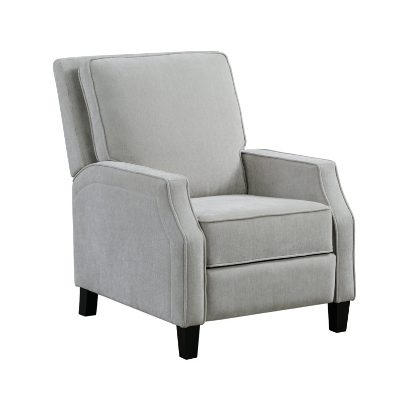 Jaderion 39" Manual Pushback Recliner, Pocket Coil Comfort, Solid Hardwood Frame, Easy Assembly, Gray