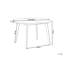 BOVINA Extendable Round Metal Base Dining Table