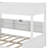 Twin XL Over Queen Bunk Bed With Storage Cabinets And USB Ports-114344380