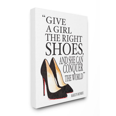 " Fashion Designer Shoes Inspiring Word Watercolor "