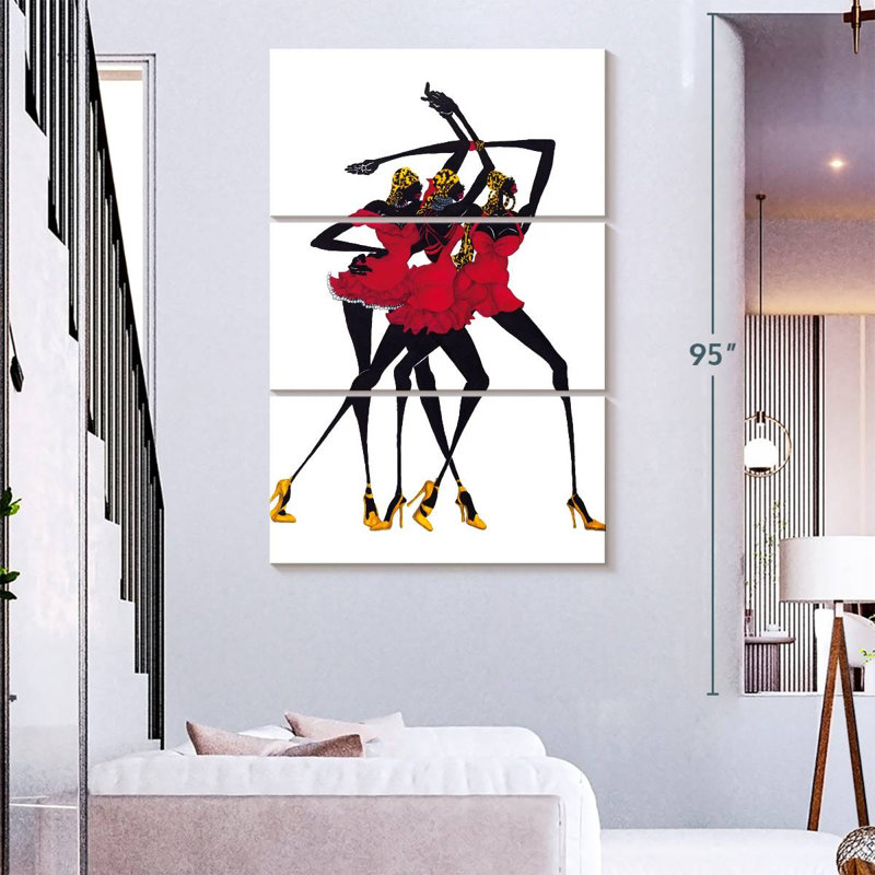 Petite robe rouge à motif de navettes, H 32 po x l 20 po
