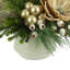 Magnolia Arrangement With Greens And Pine Cones