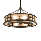 Quiet Pond Downrod Ceiling Fan