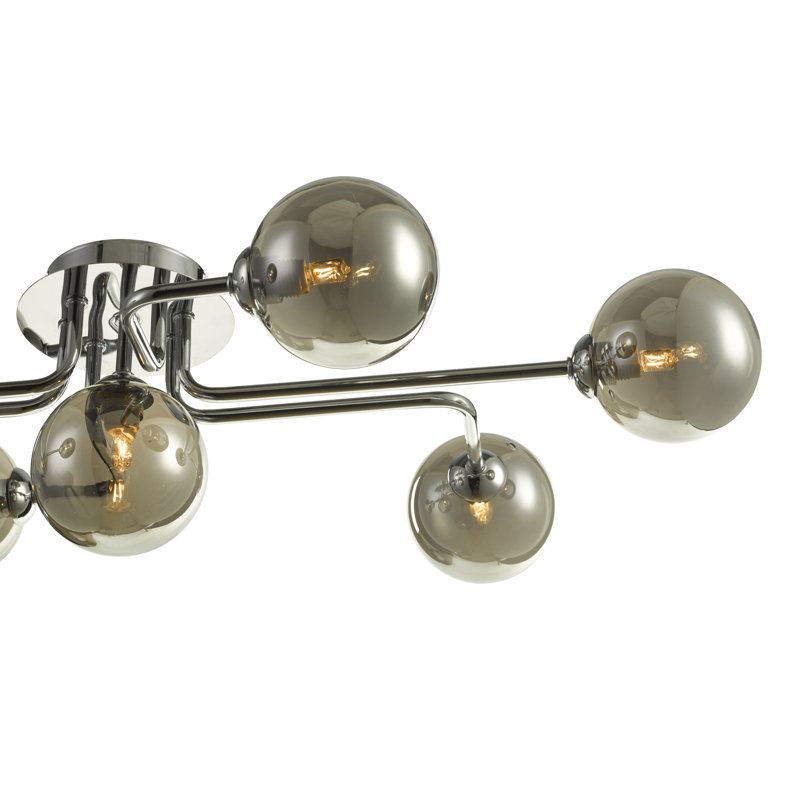 Zanesfield Semi Flush Mount, Black