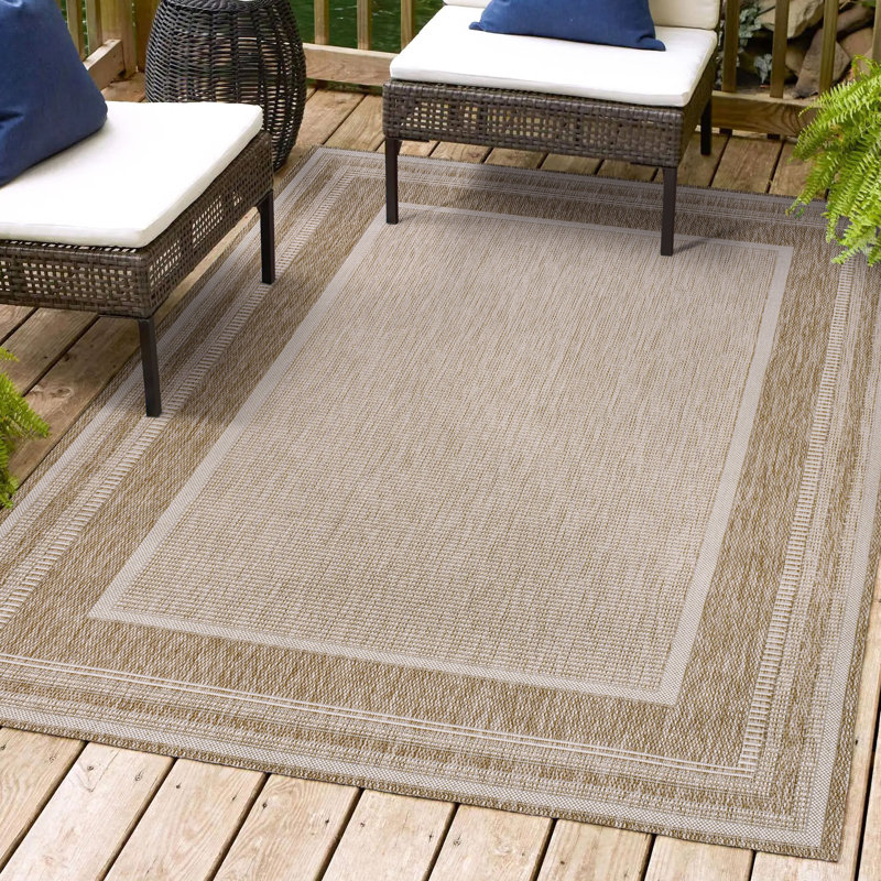 Tapis d'intérieur / extérieur Kaliee Classic, Rectangle 7 pi 10 po x 10 pi