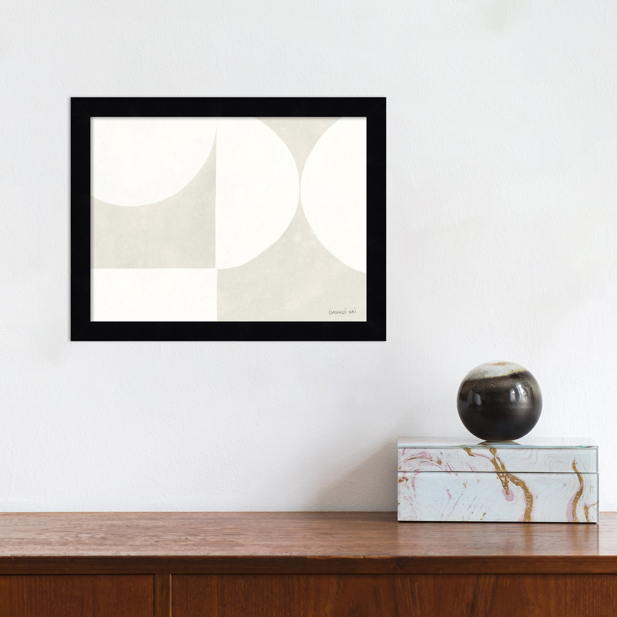 Strand by Danhui Nai, 10" H x 13" W x 1" D, Black