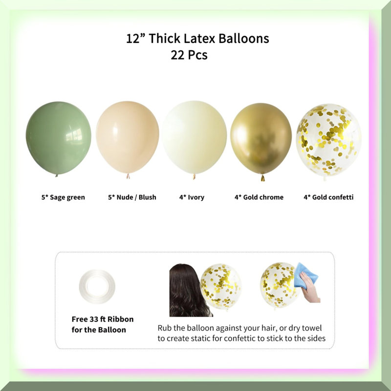 Pink Balloon Arch Kit 147PCS for Events