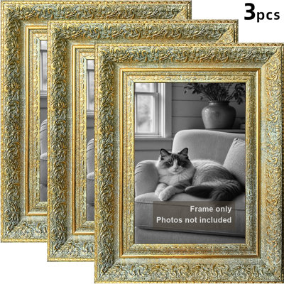 Cadre photo élégant antique en or antique 1PC pour photos 11 po x 14 po