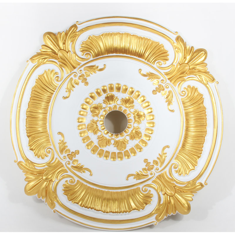 Ceiling Medallion, Satin Gold