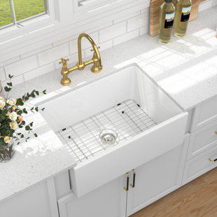 28" L X 20" W Ceramic Framhouse/Apron Kitchen Sink 10 Inch Deep Single Bowl Basin