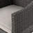 Modern Grey Patio Chairs Of 2, Water- Outdoor Armchairs With Resin For Dining Water And Fade Resistance