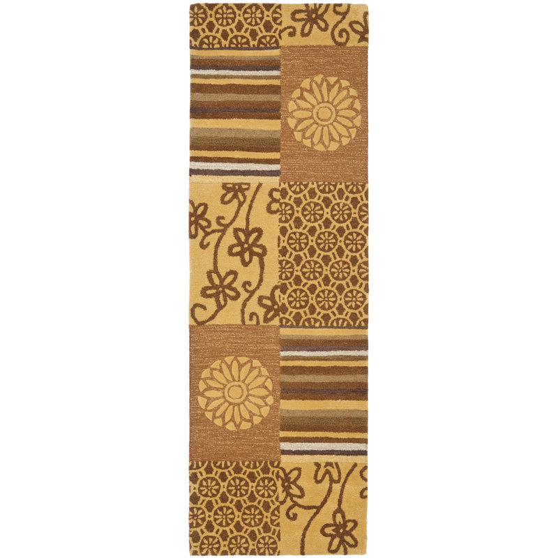 Soho Hand Tufted Wool & Viscose Pile Abstract Rug, Runner 2'6" x 8'