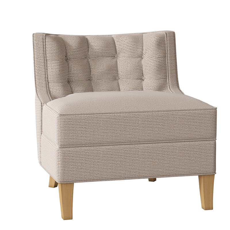 Social Tufted Slipper Chair, Elise Flax, Amber