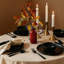 Ensemble de vaisselle 12 pièces, ensemble de 12 assiettes et bols de cuisine, noir-121988399