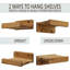 Ravita 4 Piece Floating Shelf-743826565