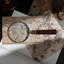Elegant Resin Handle Magnifying Glass with Steel Frame - Brown 
