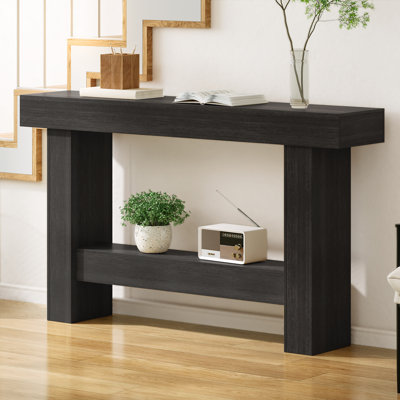 Modern 55"Narrow Console Table，Wooden Sofa Table Entryway Table