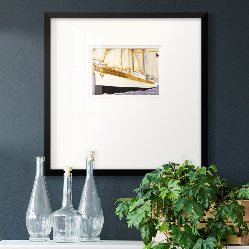 Arlandria " Godlen Sail V ", 17" H x 17" W x 1.25" D