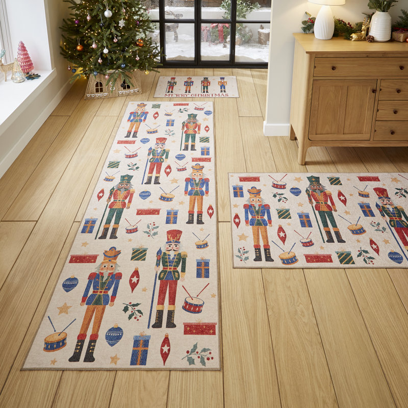 Abstract Flatweave Area Rug, Rectangle 50 x 80 cm
