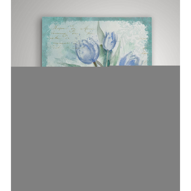 Tulip Medley - reproduction d'art, H 16 po x l 16 po x P 1,5 po, Toile tendue