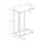 Table de chambre contemporaine - Gris et moderne, d'appoint en métal pour le salon