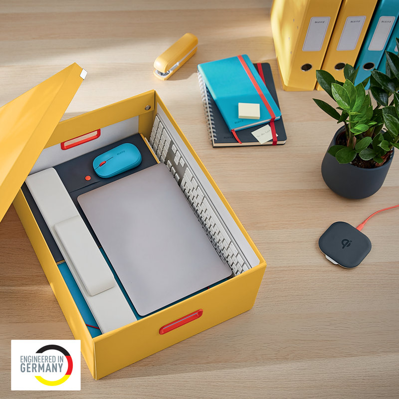 Cosy Metal Storage Bin, Yellow