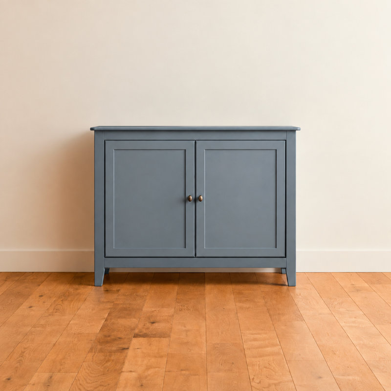 Armoire d'appoint 2 portes Ajalae, Bleu Aléoutien