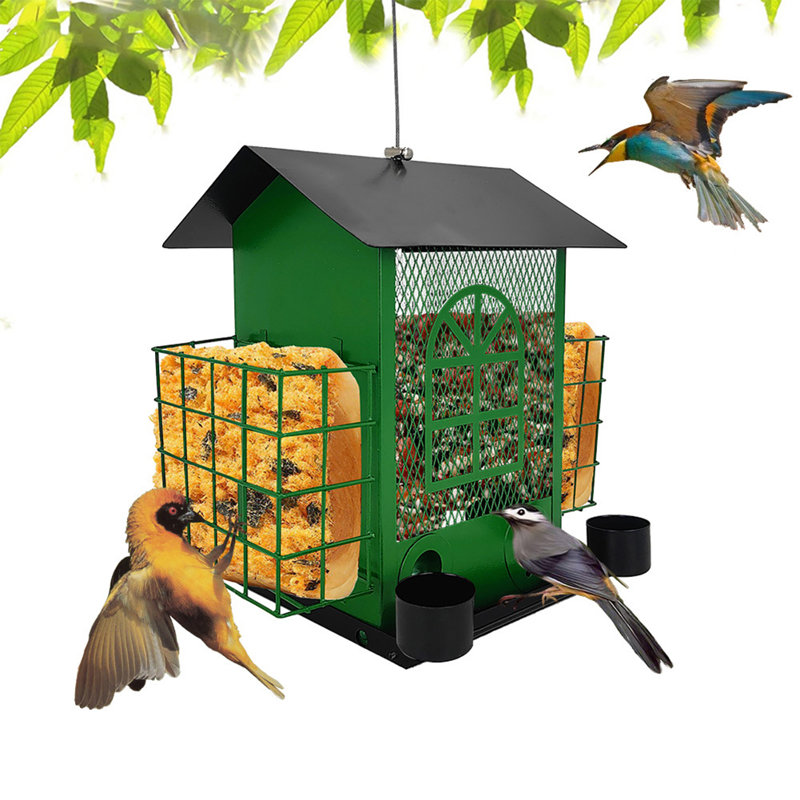 Mangeoire pour oiseaux en plein air, Vert