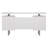 White High Gloss 2-Drawer Computer Desk