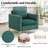 Velvet Accent Chair With Gold Metal Legs (Set Of 2)-1766032755