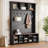 4-in-1 Hall Tree with 6 Hooks with Adjustable Shelves-1688451893