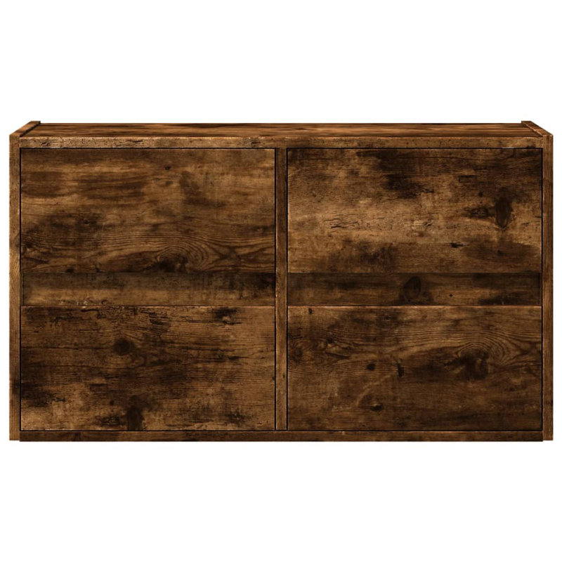 Yes_No_No_Yes_No Unfinished TV Stand, 80cm, Smoked Oak